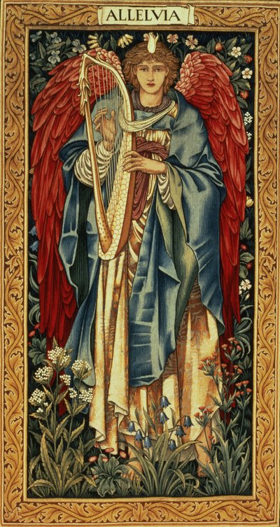 Alleluia, entworfen von Edward Burne-Jones und hergestellt von Morris and Company, ca. 1885 von Edward Burne Jones
